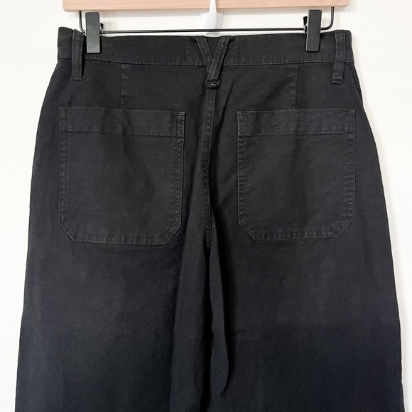 J.Crew Point Sur Wide Leg Crop Pants Black Womens 28 Petite - Picture 8 of 14